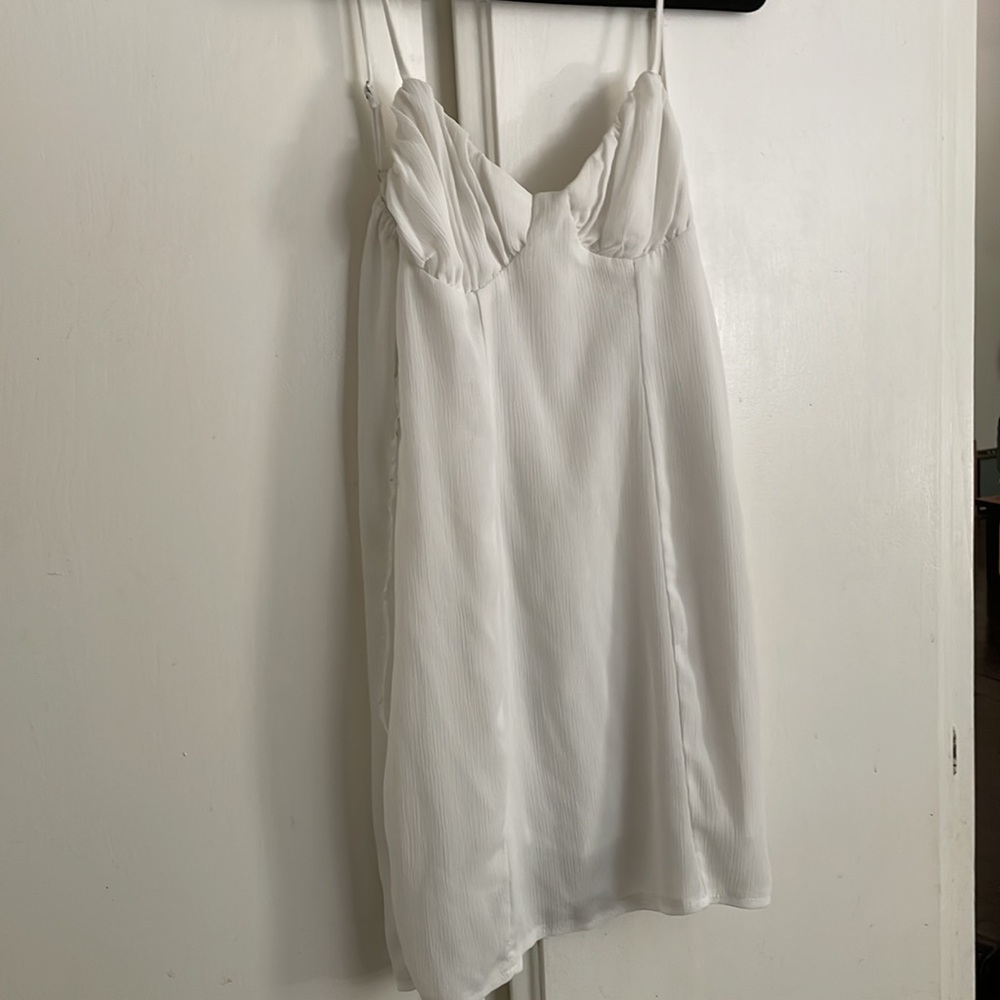 Princess Polly Size 4 White Mini Dress